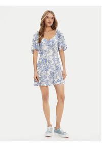 Roxy Sukienka letnia Mercado Mini Crepe ERJWD03868 Biały Regular Fit. Kolor: biały. Materiał: wiskoza. Sezon: lato. Długość: mini #4