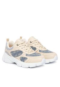 Guess Sneakersy FLTIDY ELE12 Beżowy. Kolor: beżowy. Materiał: skóra #2