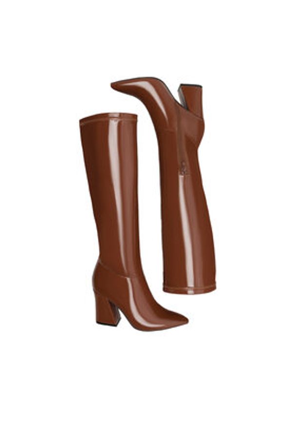 Nine West Kozaki SHARLEEZ 13196H Brązowy. Kolor: brązowy