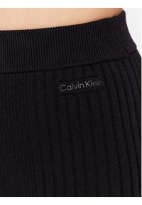Calvin Klein Spódnica midi Iconic K20K205718 Czarny Slim Fit. Kolor: czarny. Materiał: syntetyk #4