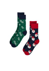 Lasocki Zestaw 2 par wysokich skarpet męskich 2MB-005-AW23 Zielony. Kolor: zielony. Materiał: bawełna #3