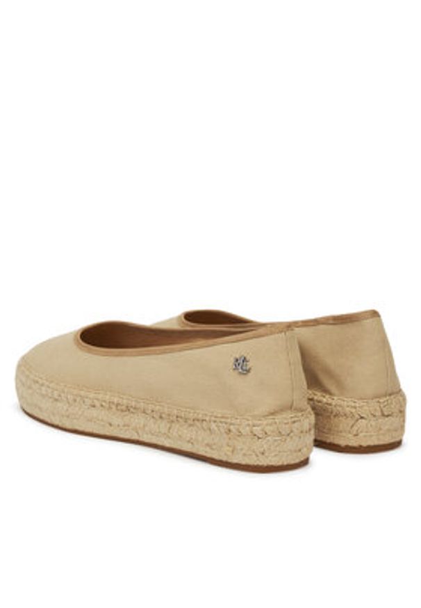 Lauren Ralph Lauren - LAUREN RALPH LAUREN Espadryle Luize 802959187008 Beżowy. Kolor: beżowy. Materiał: materiał