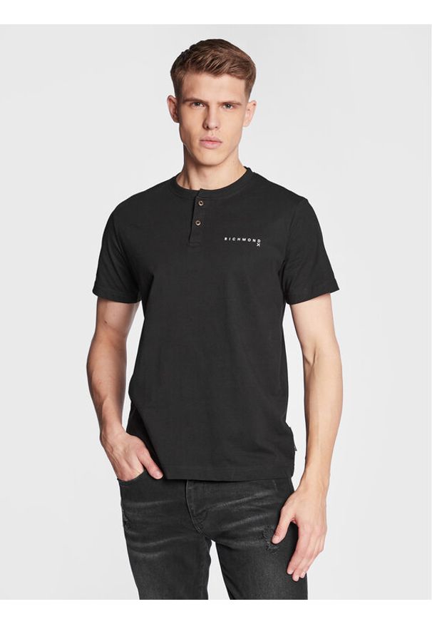 John Richmond T-Shirt UMP23026TS Czarny Regular Fit. Kolor: czarny. Materiał: bawełna