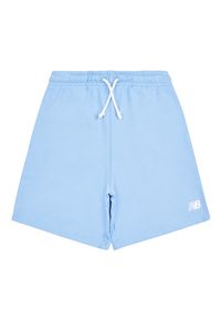 Spodenki dziecięce New Balance LAKB0008ELE – niebieskie. Kolor: niebieski. Materiał: bawełna. Styl: sportowy #2
