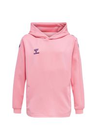 Bluza dziecięca z kapturem Hummel hmlCORE XK. Typ kołnierza: kaptur. Kolor: różowy. Materiał: polar. Sezon: zima, jesień