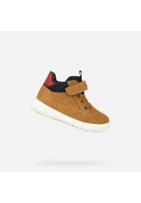 Geox - Buty GEOX B HYROO BOY Brązowy. Okazja: na co dzień. Kolor: wielokolorowy, żółty, czarny, brązowy. Materiał: tkanina, skóra