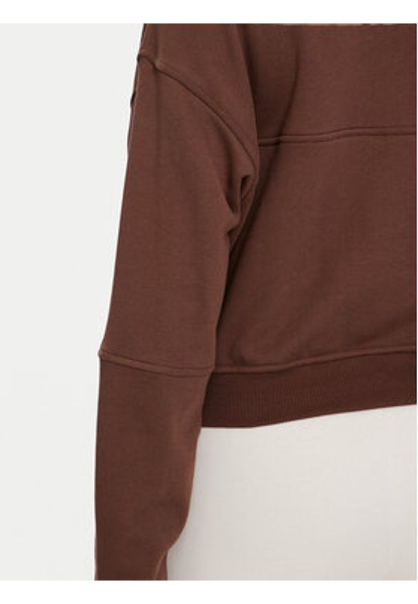 Reebok Bluza Coverup 10007628 Brązowy Regular Fit. Kolor: brązowy. Materiał: syntetyk, bawełna