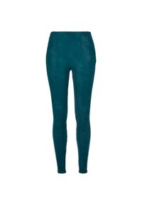 Damskie spodnie ze spranej skóry Urban Classics GT. Kolor: niebieski, wielokolorowy, różowy. Materiał: skóra. Długość: długie #1