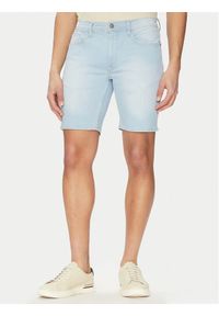 Blend Szorty jeansowe 20718125 Niebieski Regular Fit. Kolor: niebieski. Materiał: bawełna