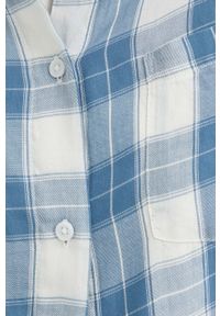 Wrangler koszula bawełniana damska kolor niebieski regular z kołnierzykiem klasycznym. Typ kołnierza: kołnierzyk klasyczny. Kolor: niebieski. Materiał: bawełna. Styl: klasyczny #2