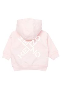 Kenzo kids - KENZO KIDS - Rozpinana bluza z logo 0-4 lat. Typ kołnierza: kaptur. Kolor: różowy, wielokolorowy, fioletowy. Długość rękawa: długi rękaw. Długość: długie. Wzór: aplikacja. Sezon: lato #3