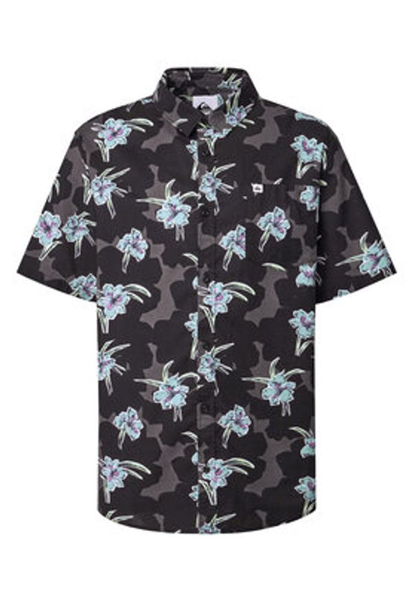 Quiksilver Koszula Apero Classic Ss EQYWT04605 Czarny Regular Fit. Kolor: czarny. Materiał: bawełna