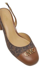 Michael Kors Sandały Perla Flex Toe Cap Pump 40R5PLMP1B Brązowy. Kolor: brązowy. Materiał: skóra #4