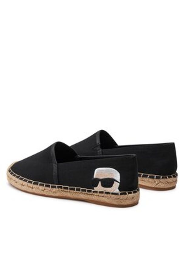 Karl Lagerfeld - KARL LAGERFELD Espadryle KL80111N Czarny. Kolor: czarny. Materiał: materiał