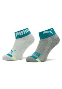 Puma Zestaw 2 par wysokich skarpet dziecięcych Kids Seasonal Quarter 2P 938007 Szary. Kolor: szary. Materiał: materiał, bawełna