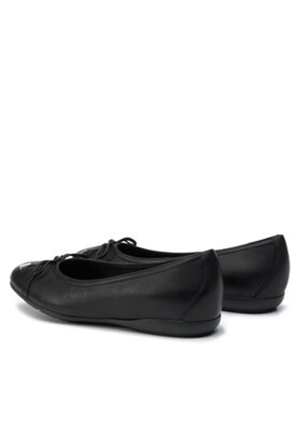 Geox Baleriny D Annytah D D927ND 00085 C9997 Czarny. Kolor: czarny. Materiał: skóra