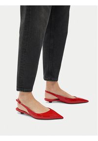 Gino Rossi - GINO ROSSI Baleriny VICI-V1895-105-2 Czerwony. Kolor: czerwony. Materiał: lakier, skóra #2
