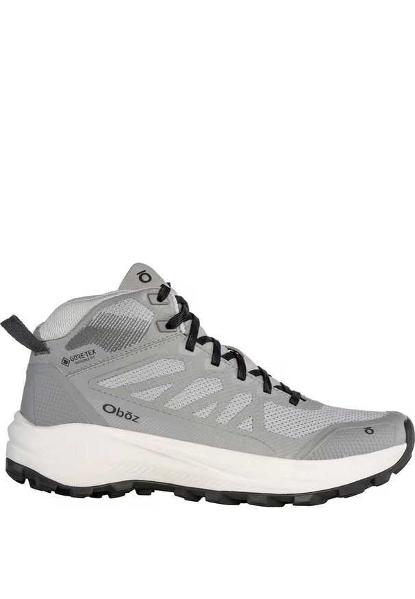 OBOZ - Damskie buty trekkingowe Oboz Katabatic LT GTX Mid. Kolor: szary. Styl: sportowy
