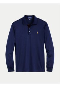 Polo Ralph Lauren Polo 710671785001 Granatowy Slim Fit. Typ kołnierza: polo. Kolor: niebieski. Materiał: bawełna #4