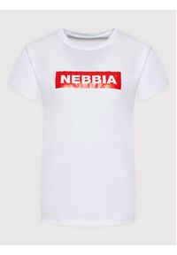 NEBBIA T-Shirt 592 Biały Regular Fit. Kolor: biały. Materiał: bawełna