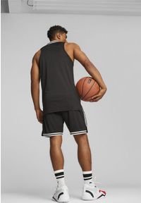 Puma - Męska koszulka do koszykówki Hoops Team PUMA Black. Kolor: czarny