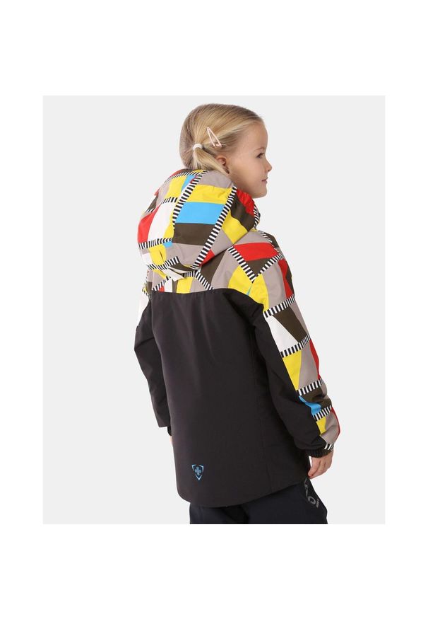 Dziewczęca kurtka narciarska Kilpi Samara. Kolor: beżowy. Wzór: kolorowy. Sezon: zima. Sport: narciarstwo
