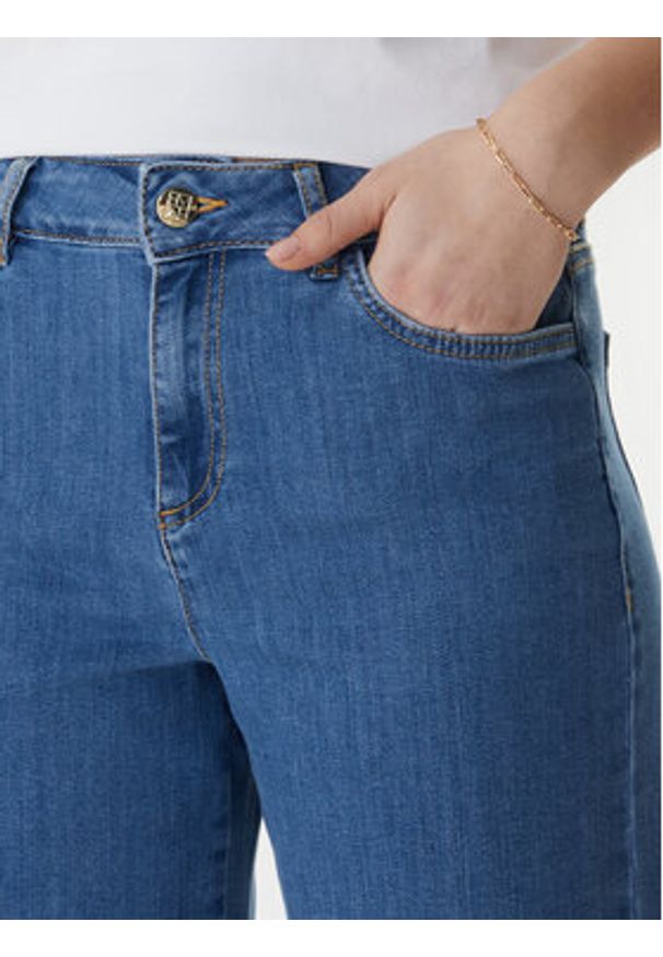 Marella Jeansy Disco 2615181111 Niebieski Wide Leg. Kolor: niebieski