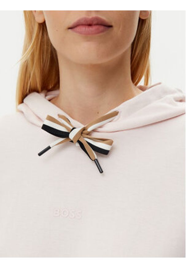 BOSS Bluza CP Stripe 50524760 Różowy Regular Fit. Kolor: różowy. Materiał: bawełna
