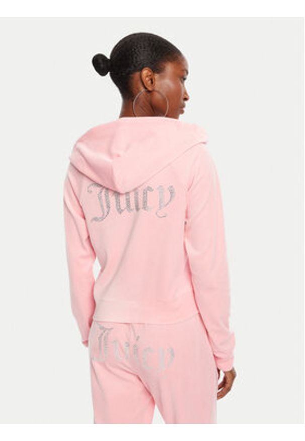 Juicy Couture Bluza Madison JCWA122001 Różowy Slim Fit. Kolor: różowy. Materiał: syntetyk