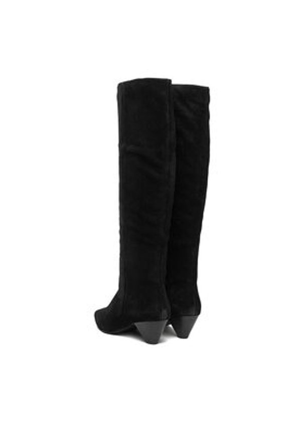 Badura Kozaki EO-APRIL-123433 Czarny. Kolor: czarny. Materiał: zamsz, skóra