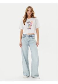only - ONLY T-Shirt Mickey Minnie 15348126 Biały Regular Fit. Kolor: biały. Materiał: bawełna #3