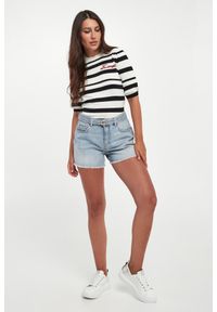 Twinset Milano - Spodenki damskie jeansowe TWINSET. Materiał: jeans