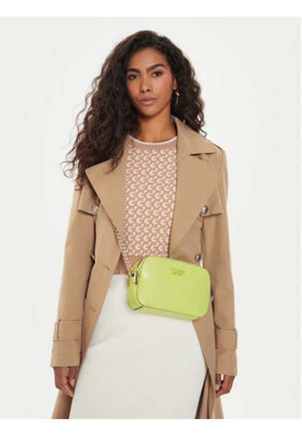 Guess Torebka Sarita (VG) HWVG93 27140 Żółty. Kolor: żółty. Materiał: skórzane