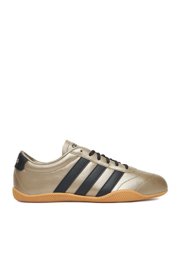 Adidas - adidas Sneakersy GRAND COURT LO JQ9681 Złoty. Kolor: złoty. Materiał: skóra