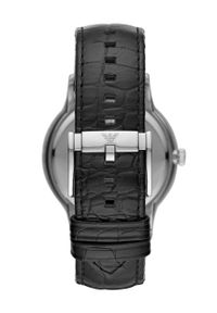 Emporio Armani - Zegarek AR11186. Kolor: czarny. Materiał: skóra #3