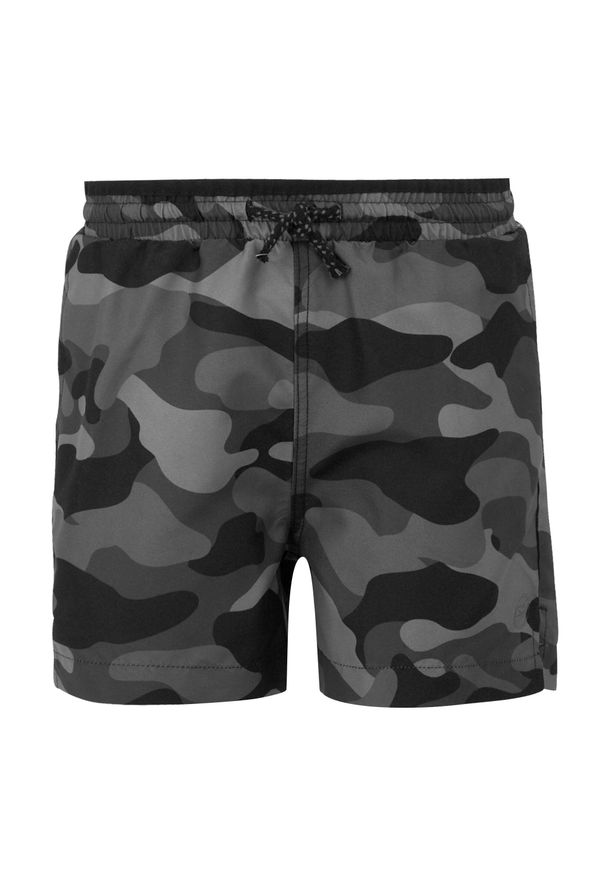 Regatta - Dziecięce/niemowlęce Szorty Kąpielowe Skander III Plain. Kolor: szary, wielokolorowy, czarny