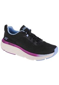 skechers - Buty do biegania damskie, Skechers Max Cushioning Delta - Sunny Road. Kolor: czarny. Materiał: materiał, syntetyk, tkanina