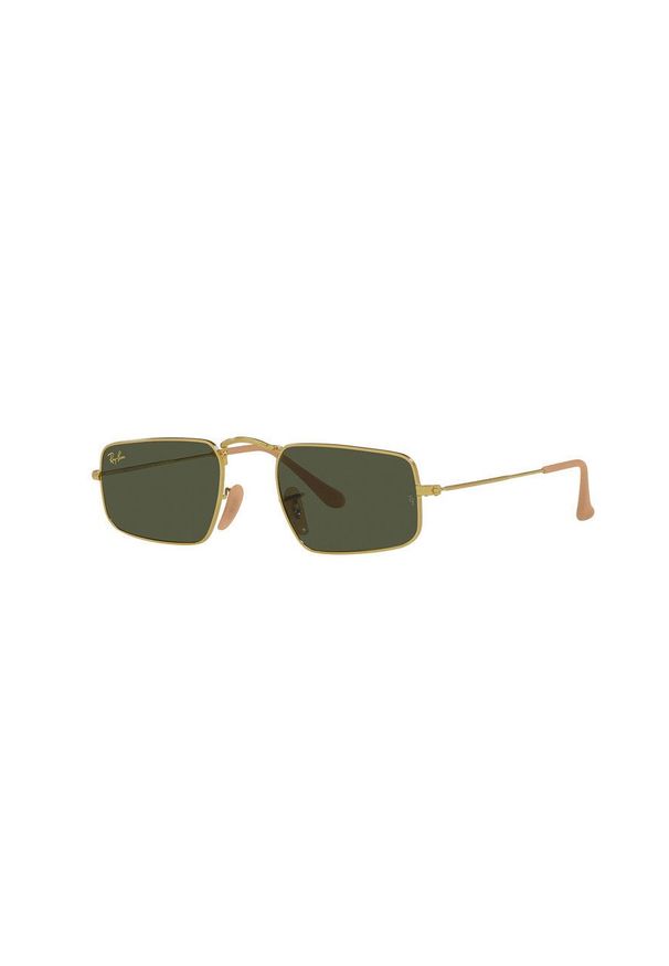 Ray-Ban Okulary przeciwsłoneczne 0RB3957 kolor złoty. Kształt: prostokątne. Kolor: złoty