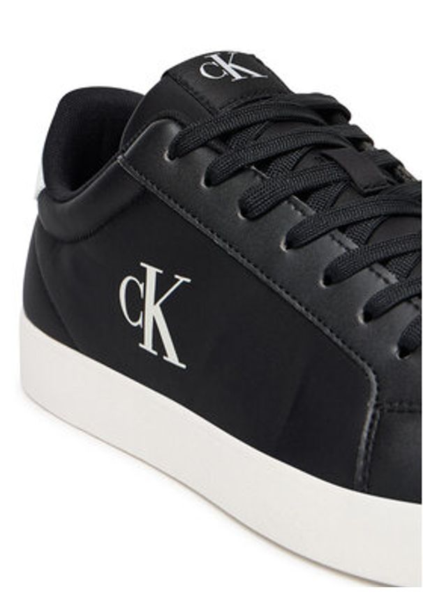 Calvin Klein Sneakersy 3 Cupsole Pu YM0YM01213 Czarny. Kolor: czarny. Materiał: skóra