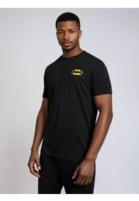 Sinsay - Bawełniana koszulka z nadrukiem Batman - czarny. Kolor: czarny. Materiał: bawełna. Wzór: nadruk, motyw z bajki #1