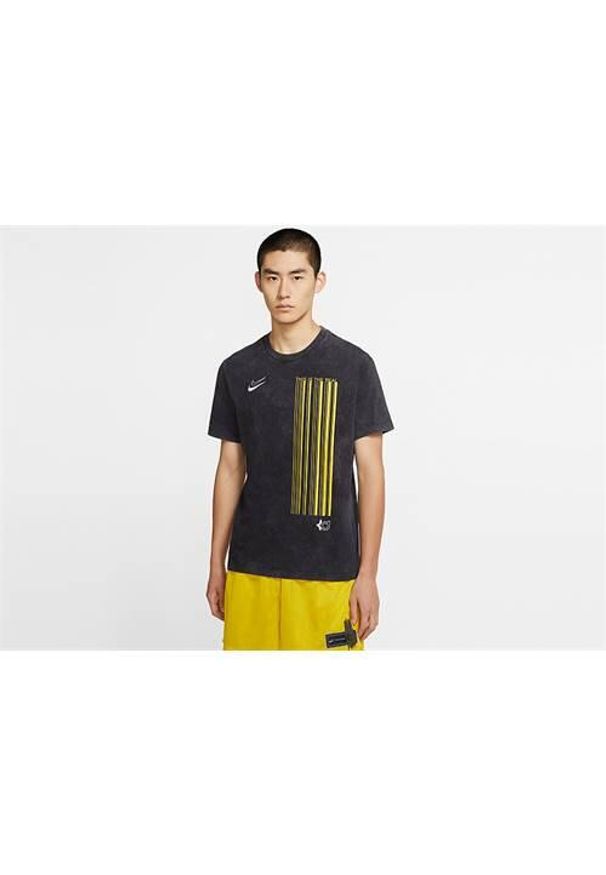 Koszulka sportowa męska Nike Kd Wash. Kolor: czarny. Materiał: bawełna. Długość rękawa: krótki rękaw. Długość: krótkie. Sport: fitness