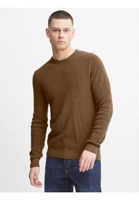 Blend Sweter 20714336 Brązowy Regular Fit. Kolor: brązowy. Materiał: bawełna #1