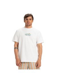 Quiksilver - Koszulka z krótkim rękawem dla Mężczyzn ND NATURE MAGIC Biały. Kolor: biały. Materiał: materiał, bawełna. Długość rękawa: krótki rękaw. Długość: krótkie