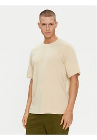 The North Face T-Shirt Zumu NF0A87DD Beżowy Regular Fit. Kolor: beżowy. Materiał: bawełna