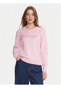 Liu Jo Sweter TF5248 MS63L Różowy Regular Fit. Kolor: różowy. Materiał: syntetyk