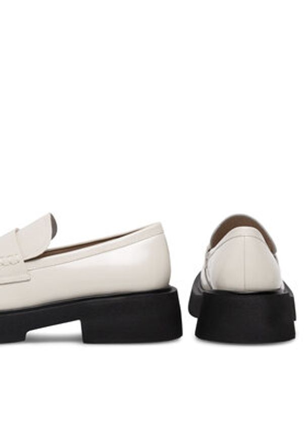 Badura Loafersy WFA2588-1Z Biały. Kolor: biały. Materiał: skóra, lakier