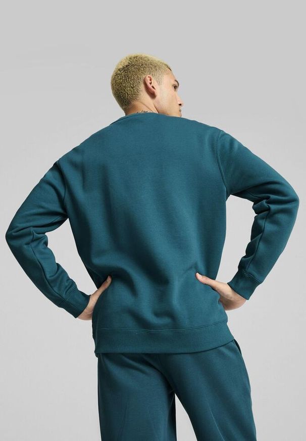 Puma - Męska bluza PUMA SQUAD PUMA Cold Green. Kolor: zielony. Materiał: guma, zamsz. Wzór: aplikacja