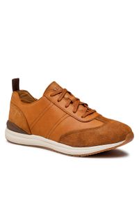 Sneakersy Badura MB-PASCAL-02 Camel. Kolor: brązowy. Materiał: skóra, zamsz #1