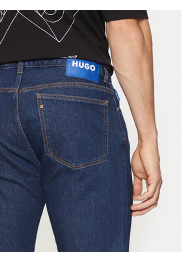 Hugo - HUGO Jeansy Ash 50529217 Niebieski Slim Fit. Kolor: niebieski