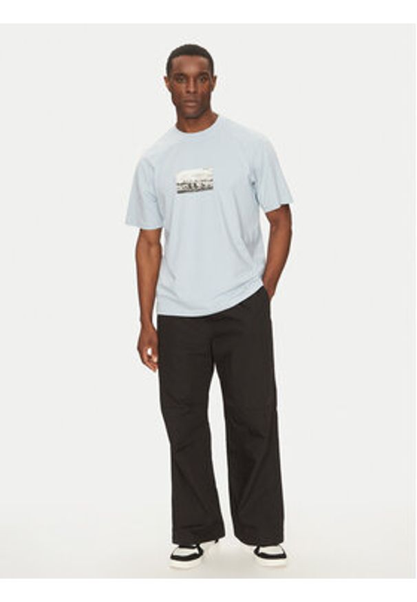 Jack & Jones - Jack&Jones T-Shirt Pacer Photo 12273775 Błękitny Relaxed Fit. Kolor: niebieski. Materiał: bawełna